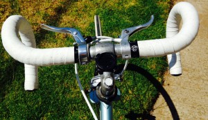 White Handlebar Tape After Cleaning