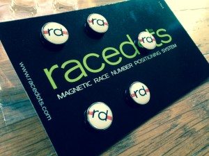 5-pack of Racedots bib magnets