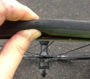 Slashed bicycle tire know when to change a bike tire