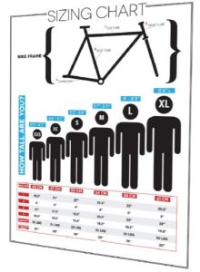 road bike sizing chart